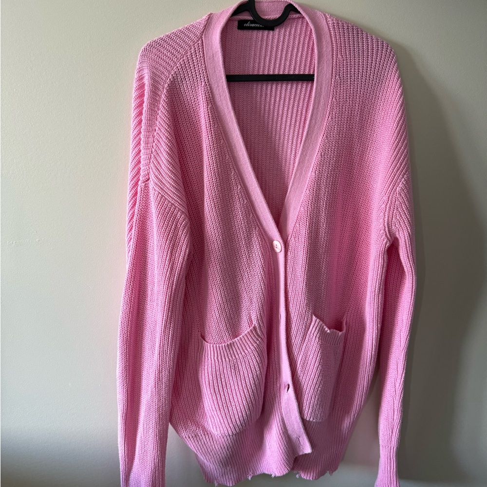 Olivaceous Pink Cardigan